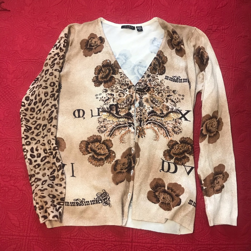 Cyrus beaded cardigan.